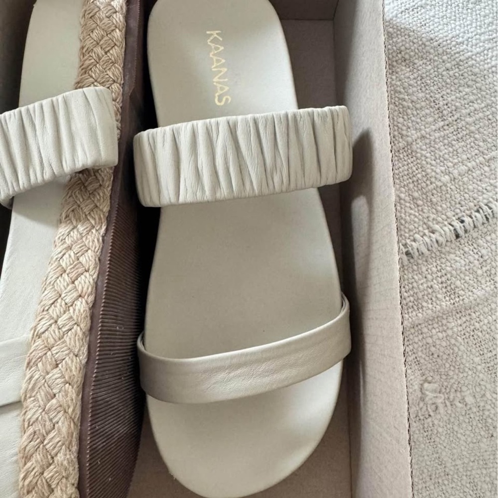 Platform Sandals - Cream - Picture 2 of 3